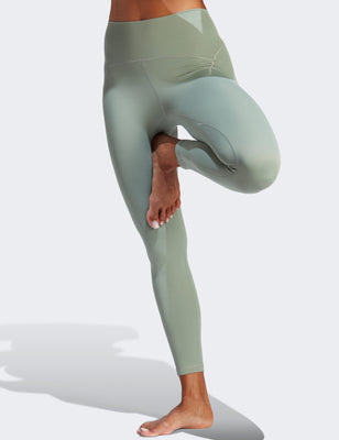 Yoga Studio Luxe 7/8 Leggings - Silver Green